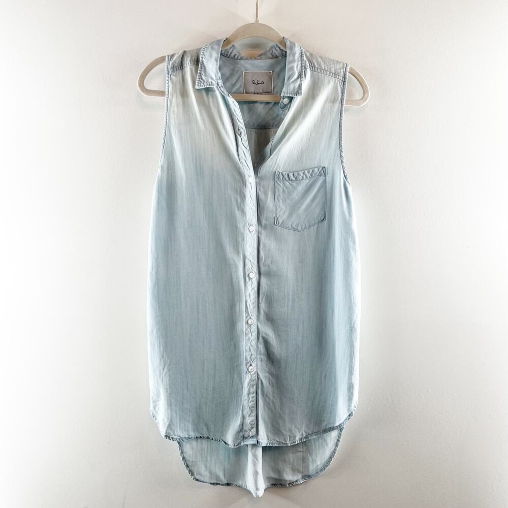 Rails Jaime Sleeveless Tunic Tank Button Up Top L… - image 2